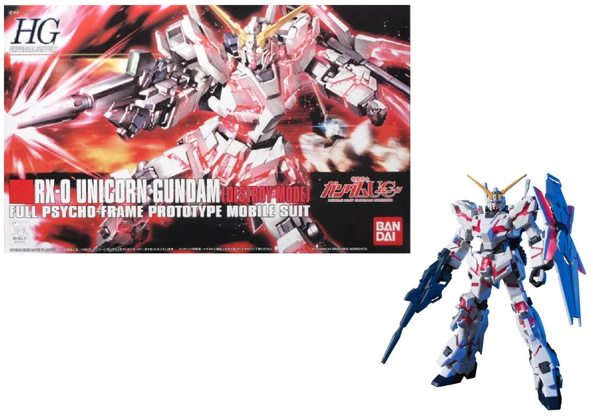 HGUC 1/144 Unicorn Gundam (Destroy Mode)