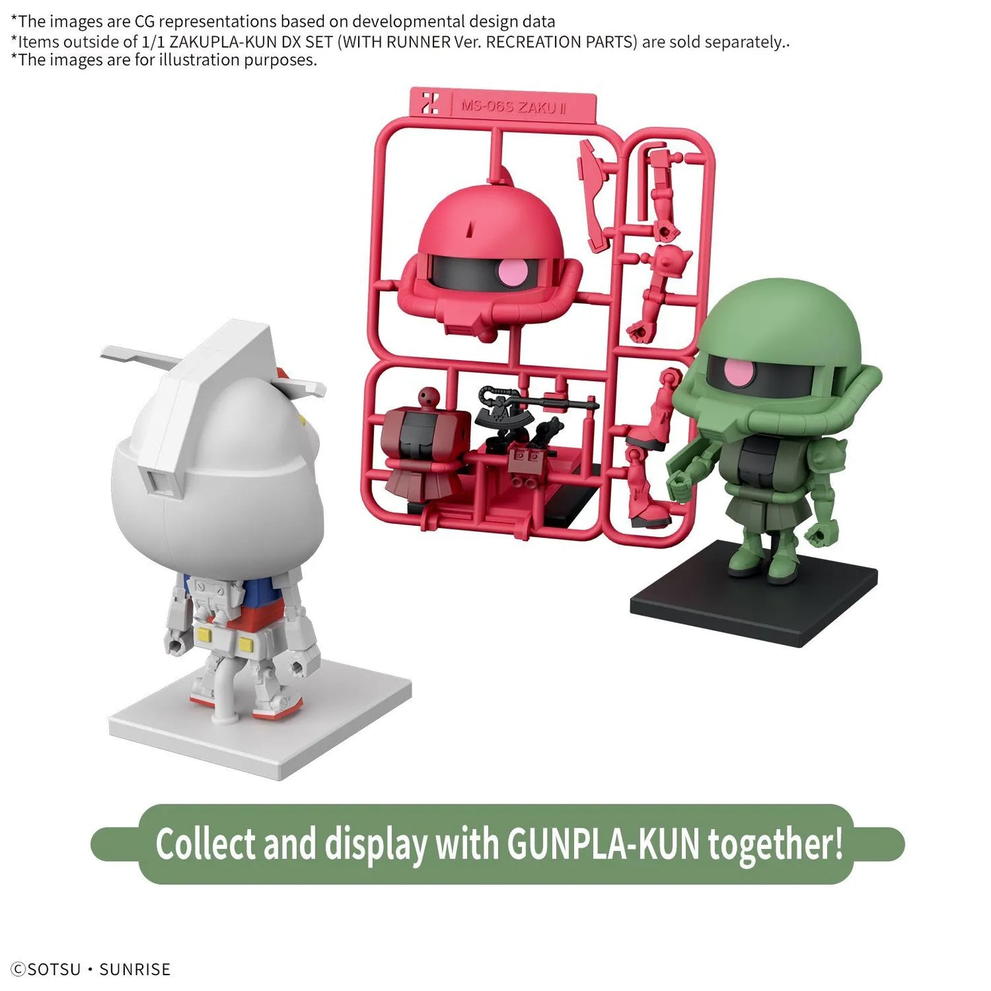 Gundam 1/1 Zakupla-Kun DX Set (With Runner)